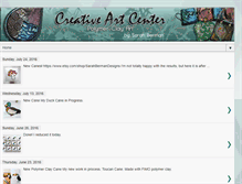 Tablet Screenshot of creativepolymerartcenter.com